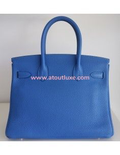 Sac Hermes Birkin 30 bleu 2
