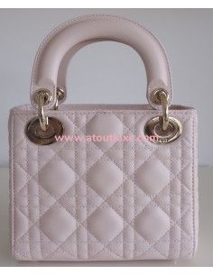 Sac Lady Dior mini rose poudre 2