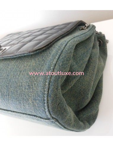 SAC CHANEL 2.55 CUIR ET JEAN SAC CHANEL 2.55 CUIR ET JEAN