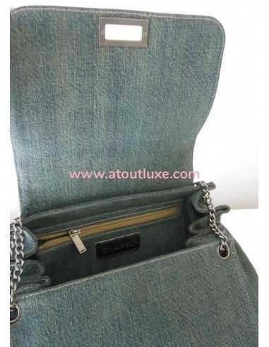 SAC CHANEL 2.55 CUIR ET JEAN SAC CHANEL 2.55 CUIR ET JEAN