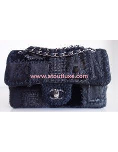 Sac Chanel patchwork noir 2