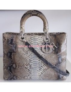 Sac Lady Dior python grand...