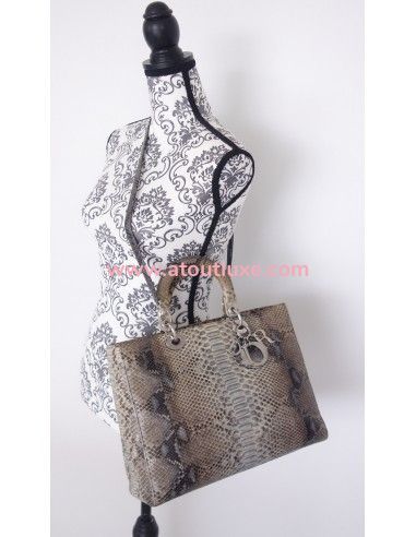 Sac Lady Dior python grand modèle Sac Lady Dior python grand modèle