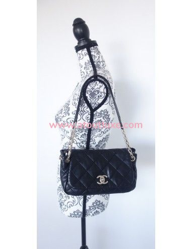 Sac Chanel noir à rabat Sac Chanel noir à rabat
