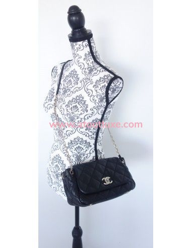 Sac Chanel noir à rabat Sac Chanel noir à rabat