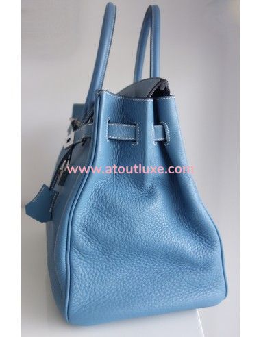 Sac Hermes Birkin 35 bleu jean Sac Hermes Birkin 35 bleu jean