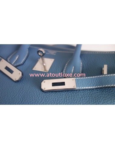 Sac Hermes Birkin 35 bleu jean Sac Hermes Birkin 35 bleu jean
