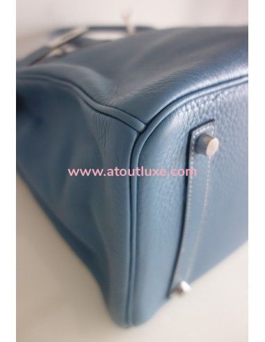 Sac Hermes Birkin 35 bleu jean Sac Hermes Birkin 35 bleu jean