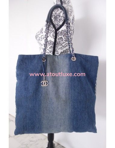Sac Chanel shopping denim Sac Chanel shopping denim