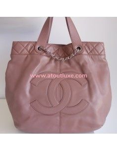 Sac Chanel shopping vieux rose