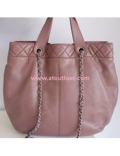 Sac Chanel shopping vieux rose 2