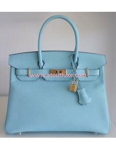 Sac Hermes Birkin 30 bleu...