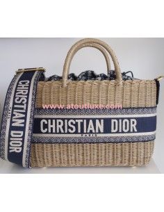 Sac Lady Dior osier