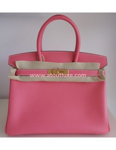 Sac Hermes Birkin 30 rose azalée /...