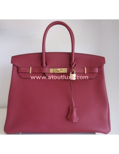 Sac Hermes Birkin 35 rubis