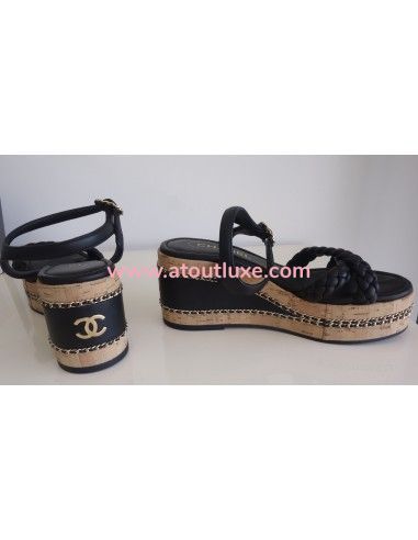 Sandales compensées Chanel pt.38