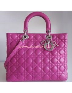 Sac lady Dior rose