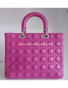 Sac lady Dior rose 2