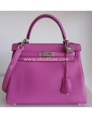 Sac Hermès Kelly 25 magnolia