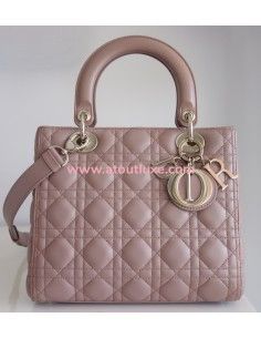 Sac lady Dior médium fard