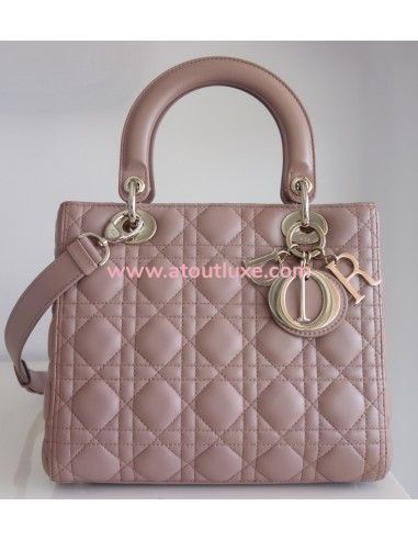 Sac lady Dior médium fard