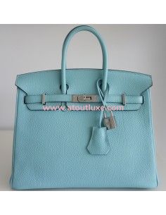 Sac Hermes Birkin 25 bleu...