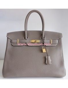 Sac Hermès Birkin 35 étoupe