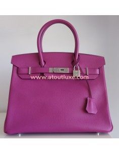 Sac Hermes Birkin 30 pourpre