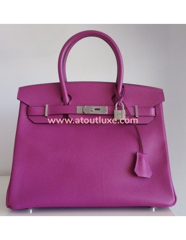 Sac Hermes Birkin 30 pourpre