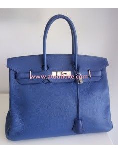 Sac Hermes Birkin 35 bleu... 2