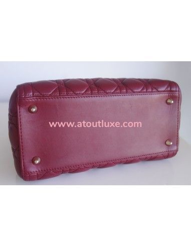 Sac Lady Dior bordeaux Sac Lady Dior bordeaux