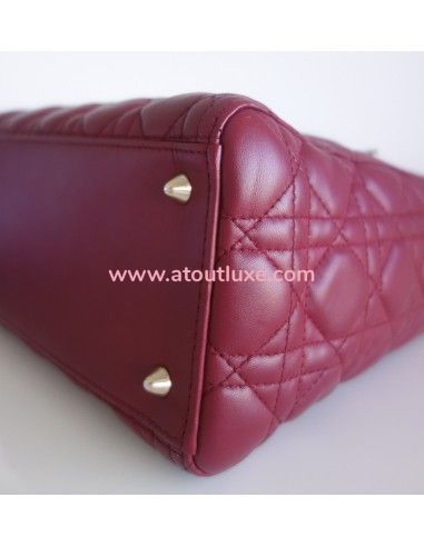 Sac Lady Dior bordeaux Sac Lady Dior bordeaux