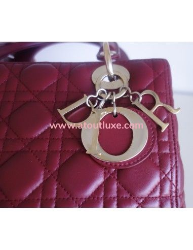 Sac Lady Dior bordeaux Sac Lady Dior bordeaux