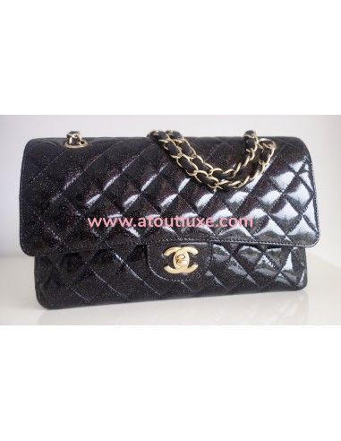 Sac Chanel Classique noir pailleté Sac Chanel Classique noir pailleté