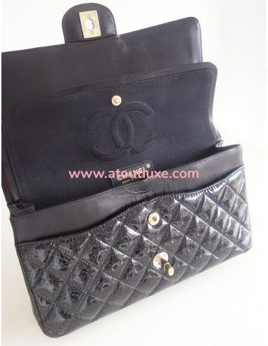 Sac Chanel Classique noir pailleté Sac Chanel Classique noir pailleté