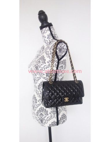 Sac Chanel Classique noir pailleté Sac Chanel Classique noir pailleté