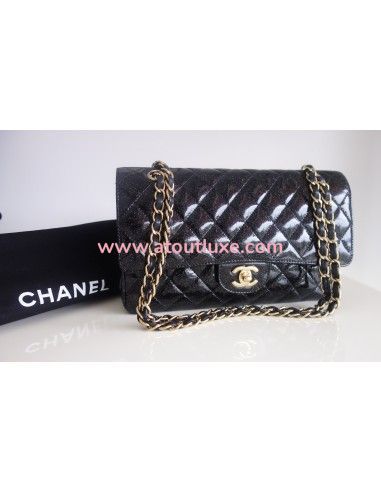 Sac Chanel Classique noir pailleté Sac Chanel Classique noir pailleté