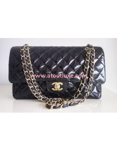 Sac Chanel Classique noir pailleté Sac Chanel Classique noir pailleté