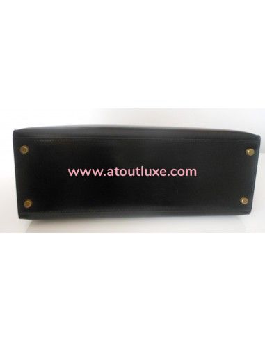 SAC HERMES KELLY BOX NOIR  SAC HERMES KELLY BOX NOIR