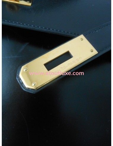 SAC HERMES KELLY BOX NOIR  SAC HERMES KELLY BOX NOIR