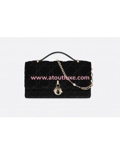 Sac My Dior velours noir 2025 2