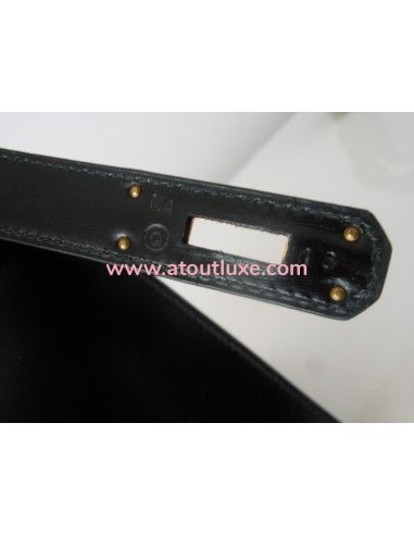 SAC HERMES KELLY BOX NOIR  SAC HERMES KELLY BOX NOIR