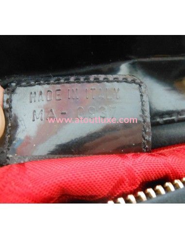 SAC LADY DIOR NOIR VERNI MEDIUM  SAC LADY DIOR NOIR VERNI MEDIUM