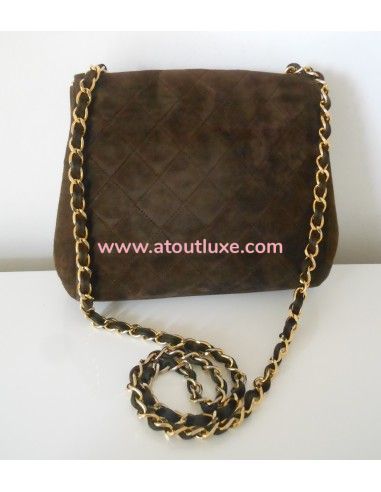 SAC CHANEL MINI TIMELESS MARRON VINTAGE SAC CHANEL MINI TIMELESS MARRON VINTAGE