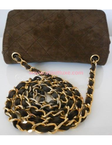 SAC CHANEL MINI TIMELESS MARRON VINTAGE SAC CHANEL MINI TIMELESS MARRON VINTAGE