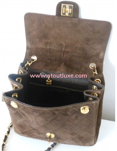 SAC CHANEL MINI TIMELESS MARRON VINTAGE SAC CHANEL MINI TIMELESS MARRON VINTAGE