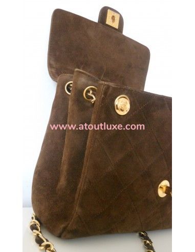 SAC CHANEL MINI TIMELESS MARRON VINTAGE SAC CHANEL MINI TIMELESS MARRON VINTAGE