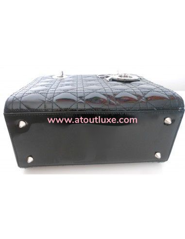 SAC LADY DIOR VERNI NOIR MEDIUM SAC LADY DIOR VERNI NOIR MEDIUM