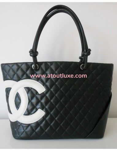 SAC CHANEL CAMBON SHOPPING NOIR 