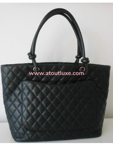 SAC CHANEL CAMBON SHOPPING NOIR SAC CHANEL CAMBON SHOPPING NOIR